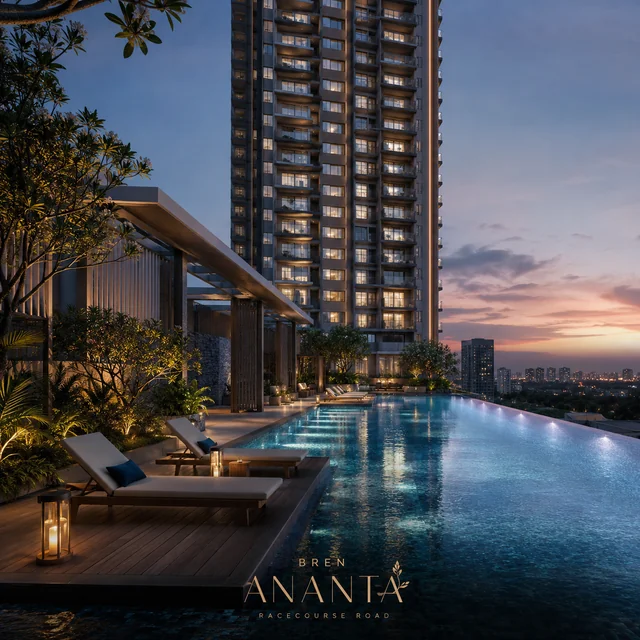 Bren Ananta pool deck - rooftop amenity overlooking Kaggalipura